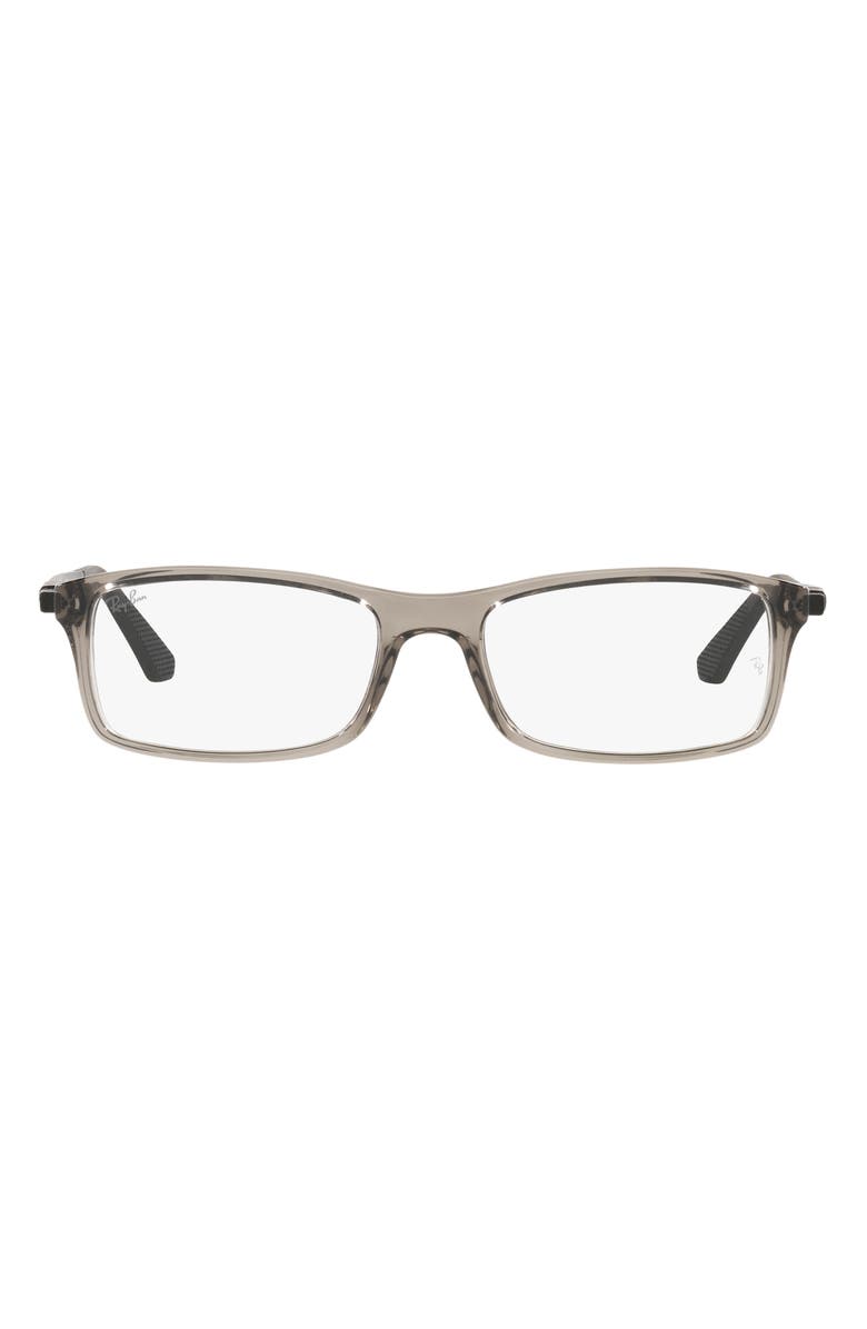 Ray-Ban 56mm Rectangular Optical Glasses, Main, color, Grey