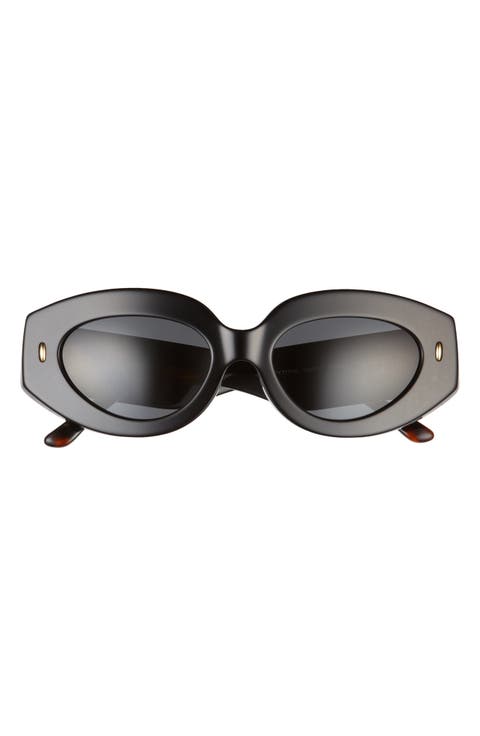 51mm Oval Sunglasses