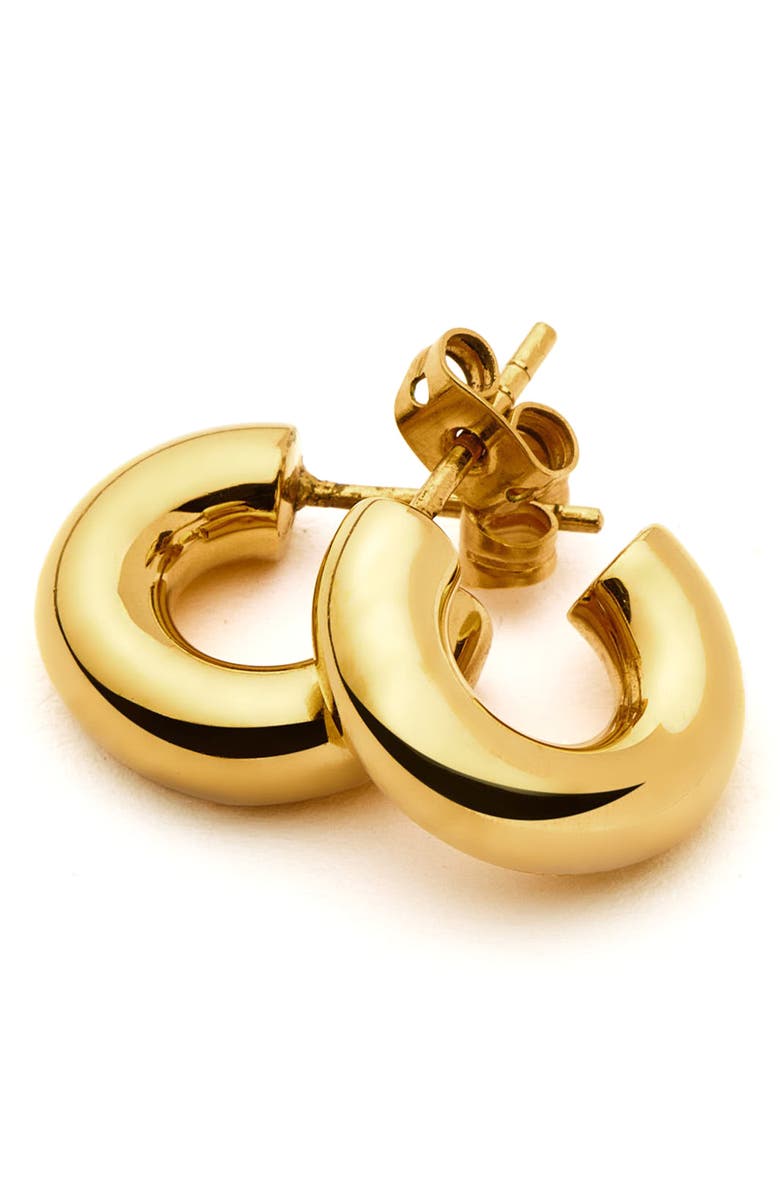 Missoma Small Chubby Hoop Earrings, Alternate, color, Gold