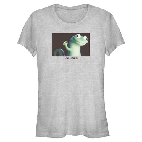 Junior's Hoppers Tom Lizard Happy Portrait  Graphic T-Shirt