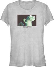 Hoppers Junior's Hoppers Tom Lizard Happy Portrait Graphic T-Shirt