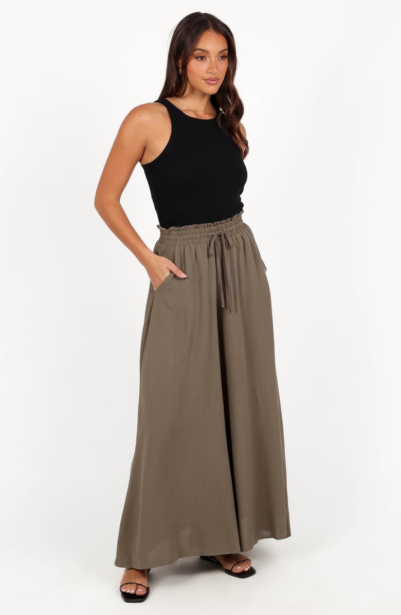 Petal & Pup Arden Wide Leg Pants, Alternate, color, Olive