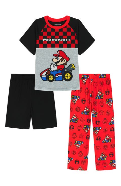 Kids' Mario Three-Piece Pajamas (Little Kid & Big Kid)