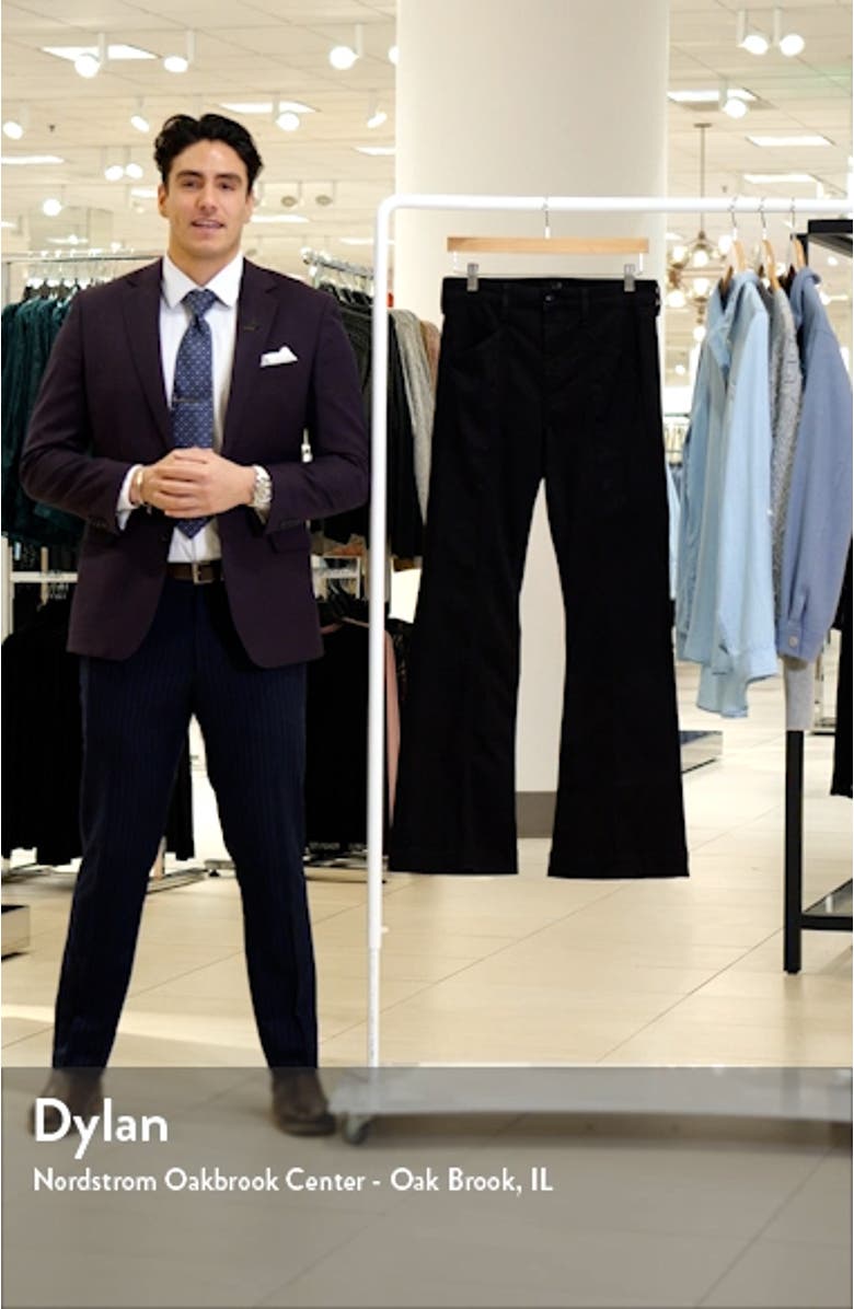 Center Seam High Waist Wide Leg Trouser Jeans, sales video thumbnail