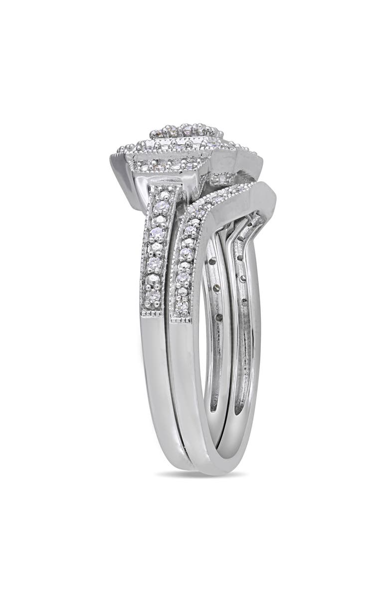 DELMAR Diamond Engagement Ring Set - 0.23 ctw, Alternate, color, White