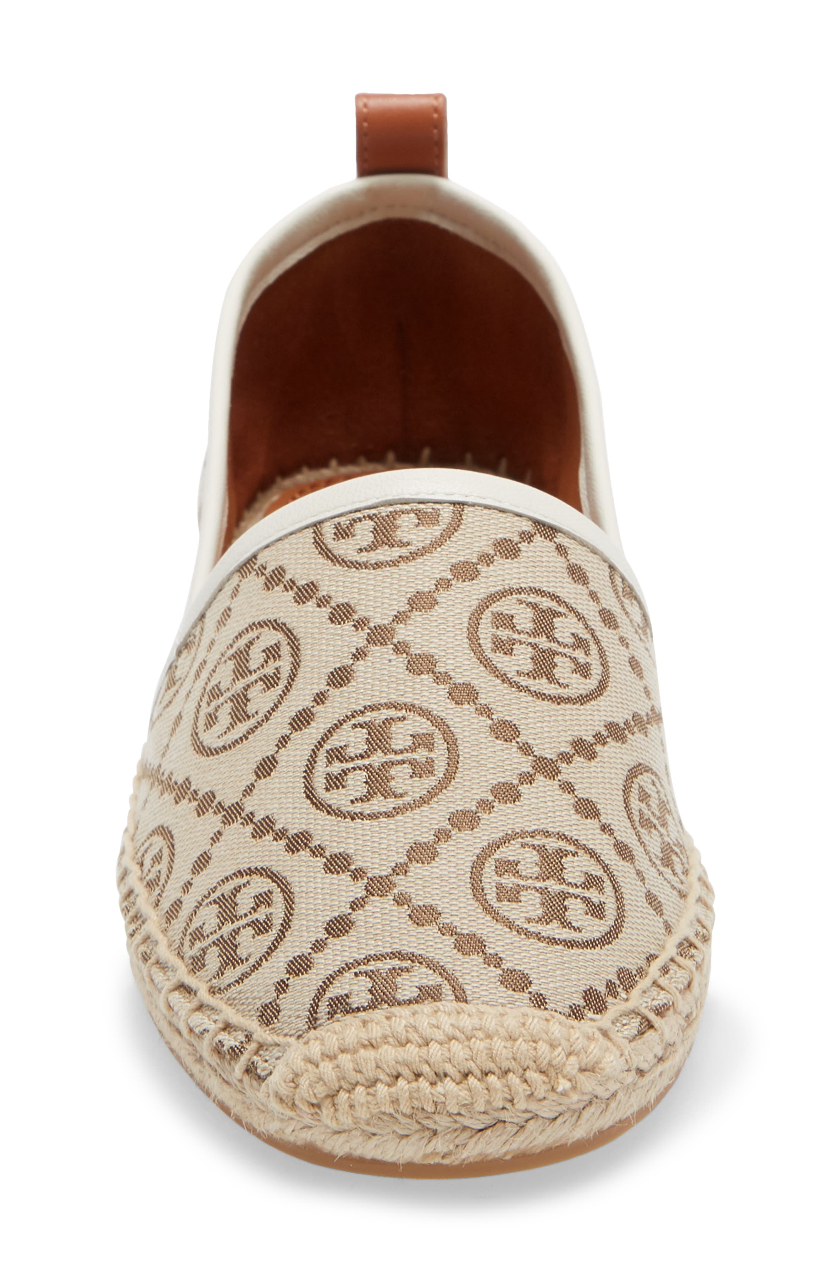 Tory Burch T Monogram Espadrille Flat, Alternate, color, 