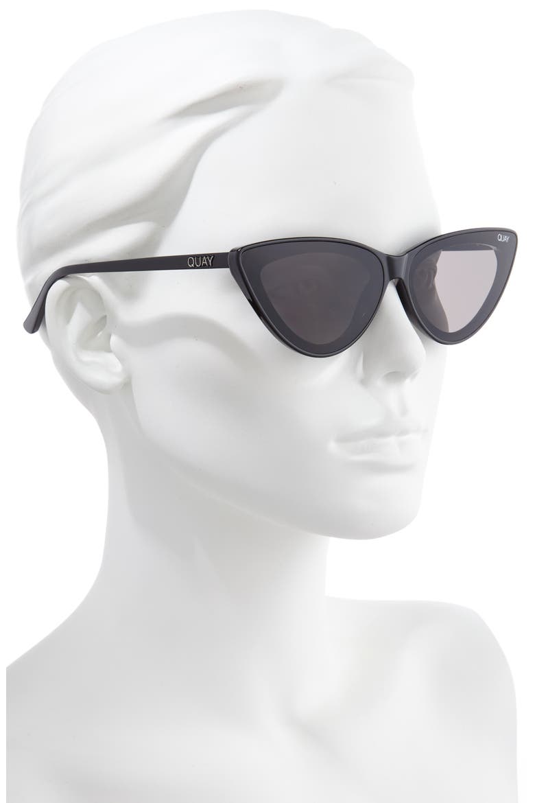Australia Flex 47mm Cat Eye Sunglasses, Alternate, color, BLACK/ SMOKE