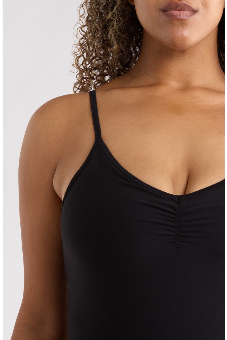 Ruched Cami, Alternate, color, VERY BLACK
