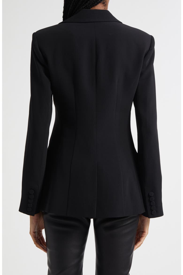 Cynthia Flare Sleeve Blazer, Alternate, color, BLACK