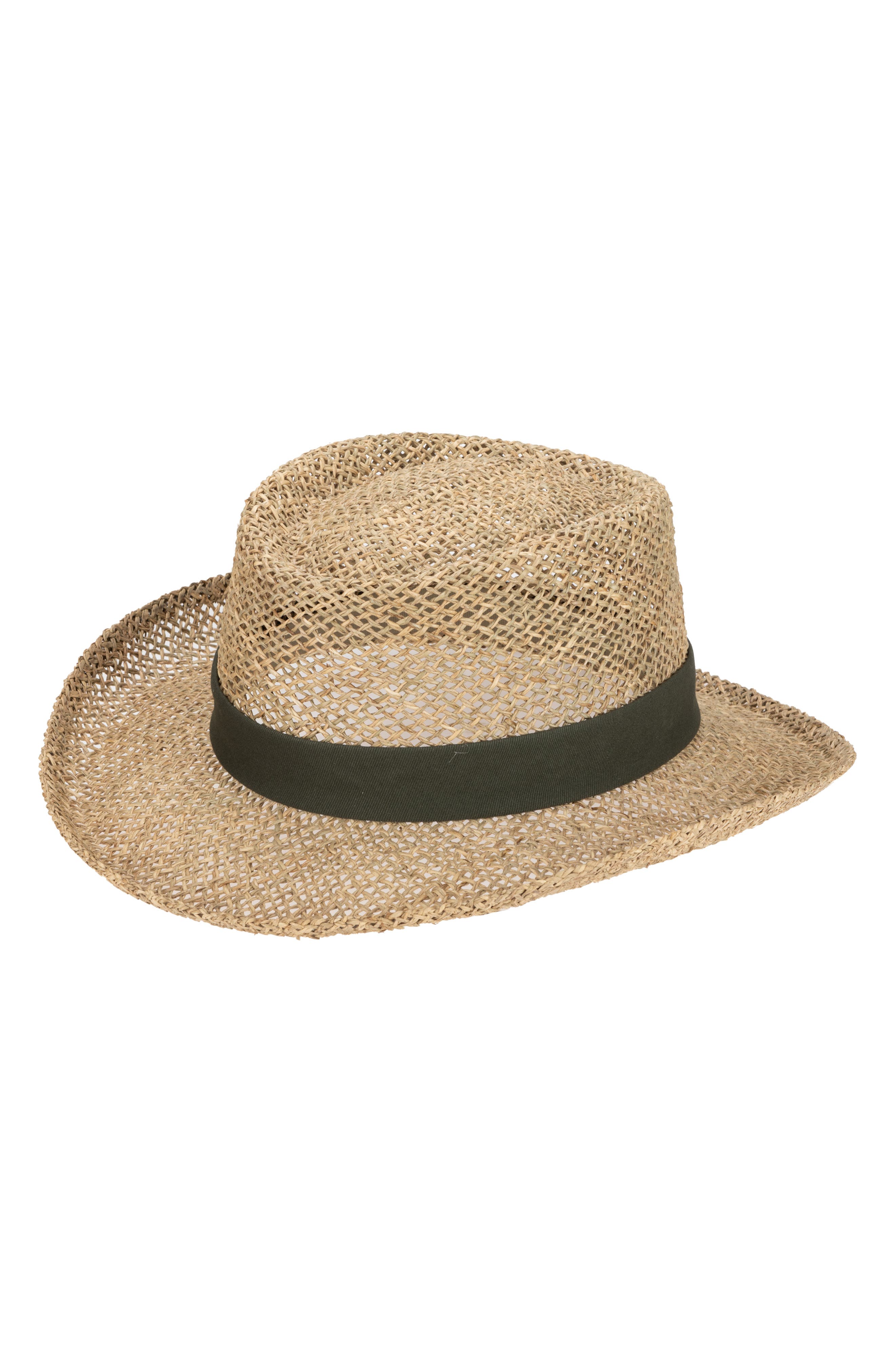 San Diego Hat Stiff Seagrass Straw Fedora