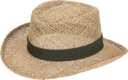 San Diego Hat Stiff Seagrass Straw Fedora