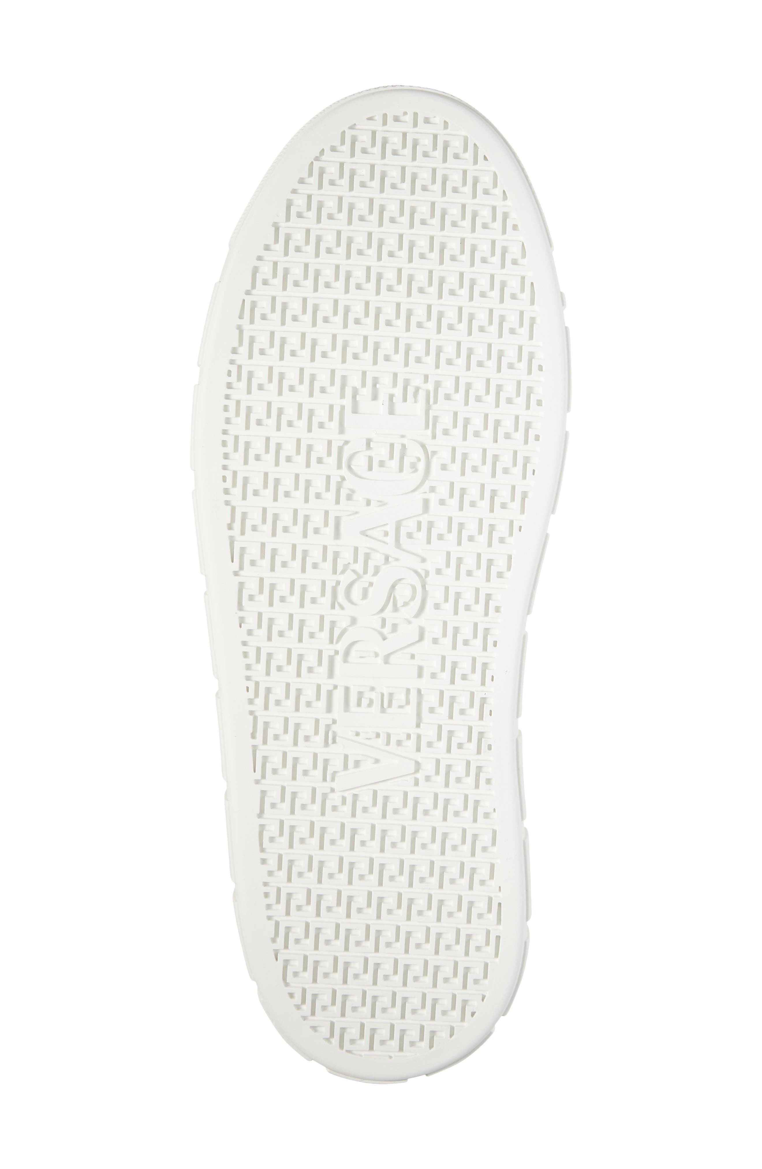 Versace Barocco Greca Jacquard Low Top Sneaker, Alternate, color, White/ Bosco Green