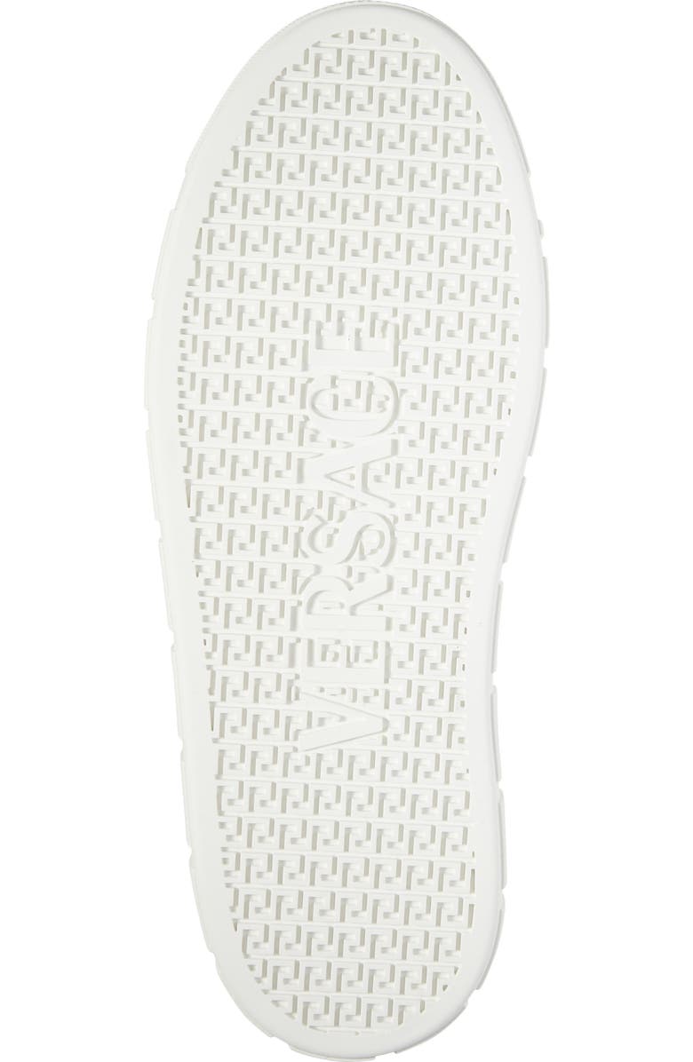 Versace Barocco Greca Jacquard Low Top Sneaker, Alternate, color, White/ Bosco Green