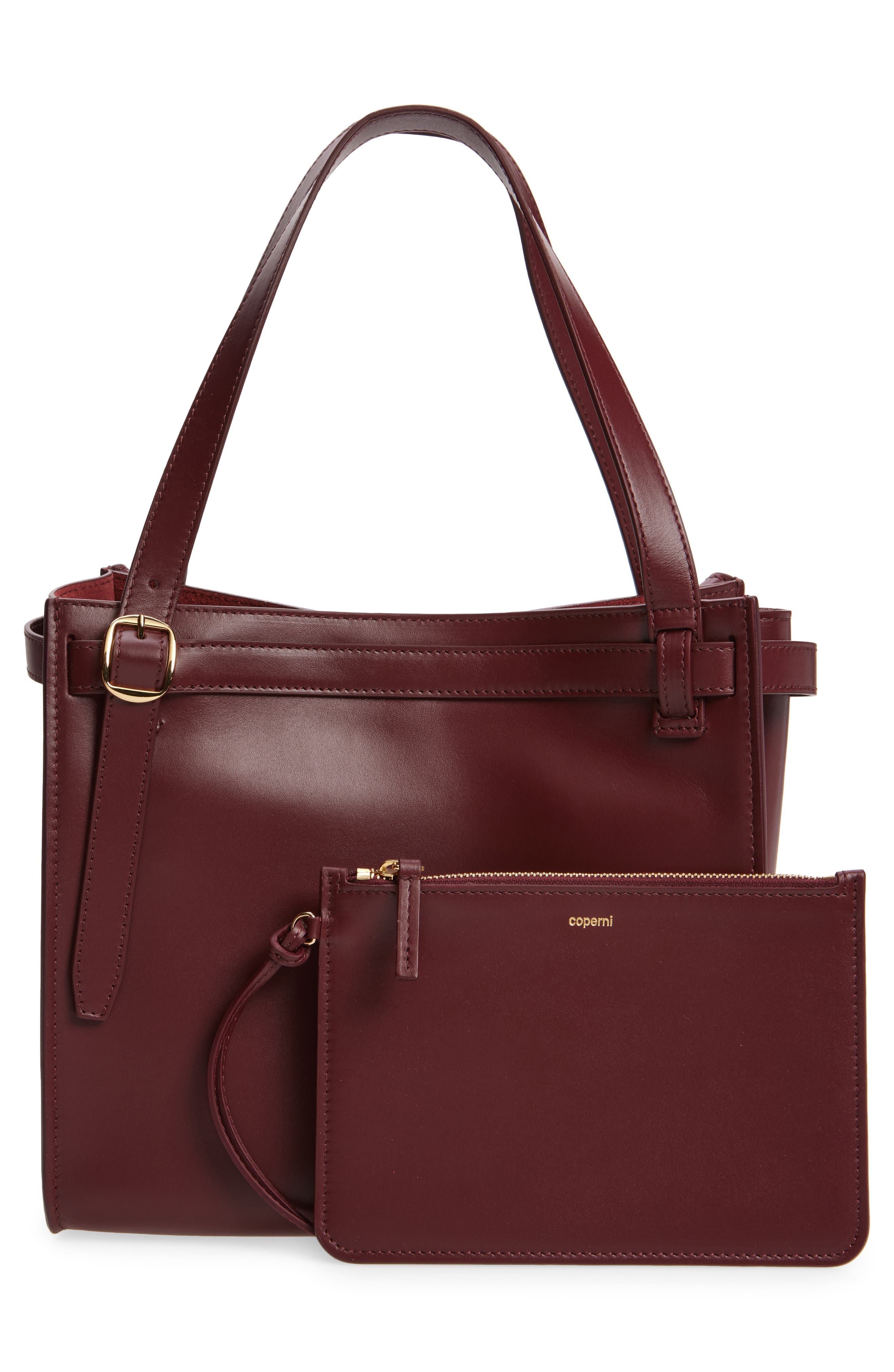 Coperni Medium Cabas Belted Shoulder Bag, Alternate, color, 