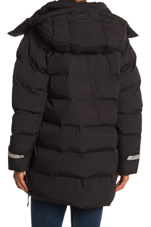 Helly Hansen Aspire Quilted Puffy Parka In Black