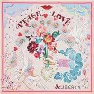 Liberty London Peace Love Liberty Silk Square Scarf