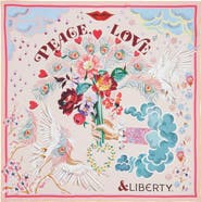 Liberty London Peace Love Liberty Silk Square Scarf