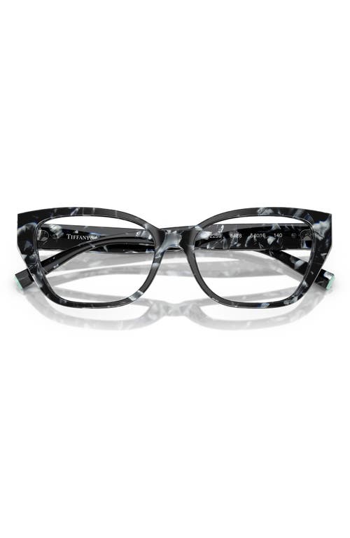 Tiffany & Co . 54mm Cat Eye Optical Glasses In Havana
