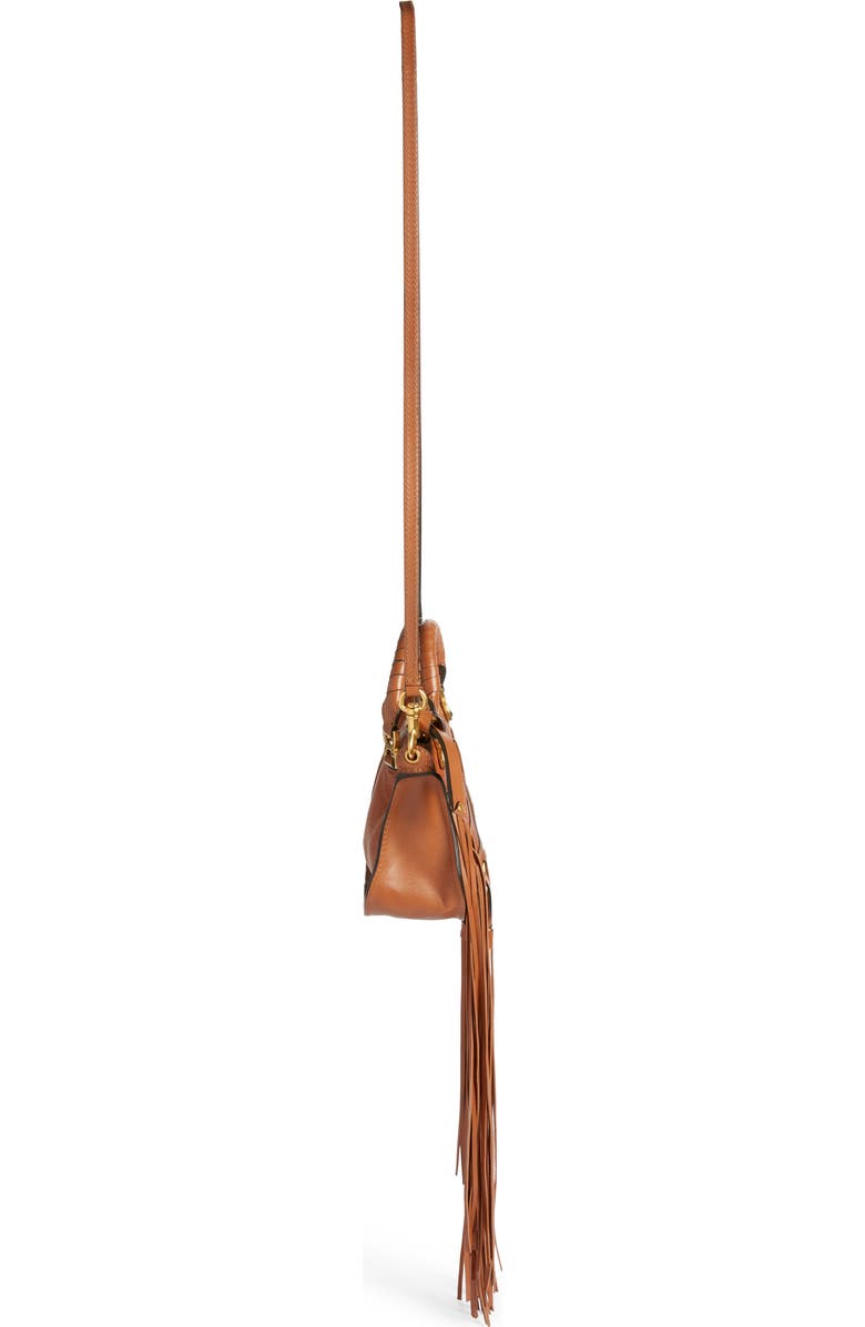 Chloé Mini Marcie Fringe Leather Crossbody Bag, Alternate, color,