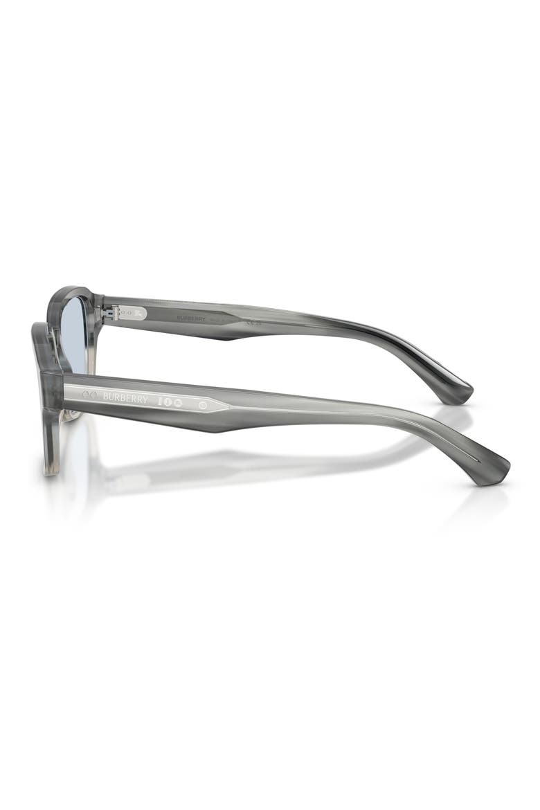 53mm Square Sunglasses, Alternate, color, STRIPED GREY GRADIENT / AZURE
