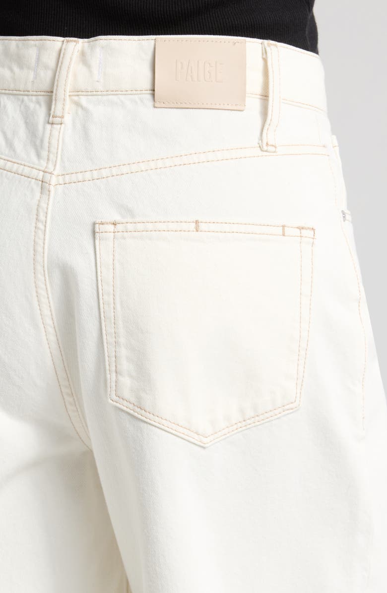 PAIGE Eva Gaucho Wide Leg Jeans, Alternate, color, Contrast Ecru