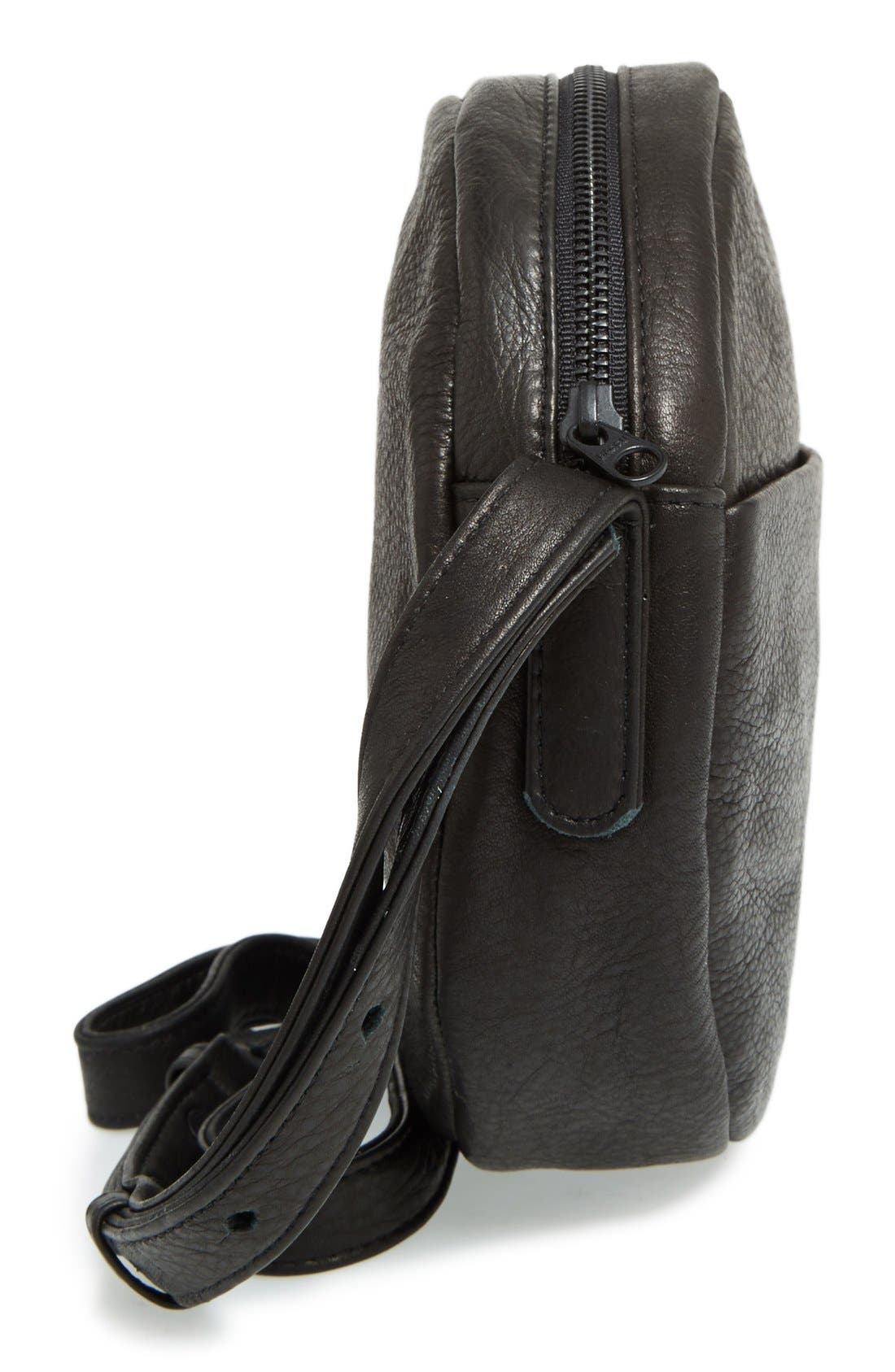 Baggu Pebbled Leather Crossbody Bag, Alternate, color, 