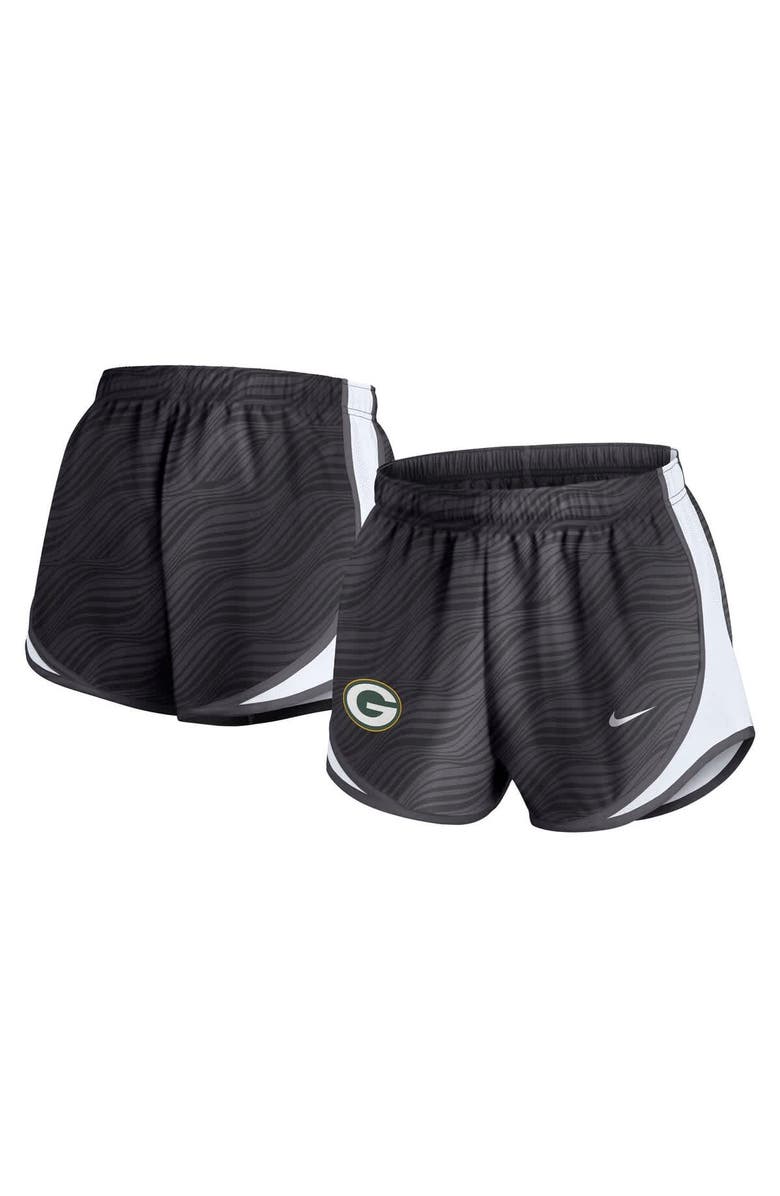 Nike Women's Nike Anthracite Green Bay Packers Tempo Performance Shorts, Alternate, color, Anthracite
