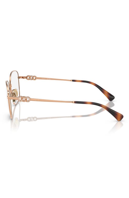 Vogue 54mm Square Optical Glasses In Rose Gold