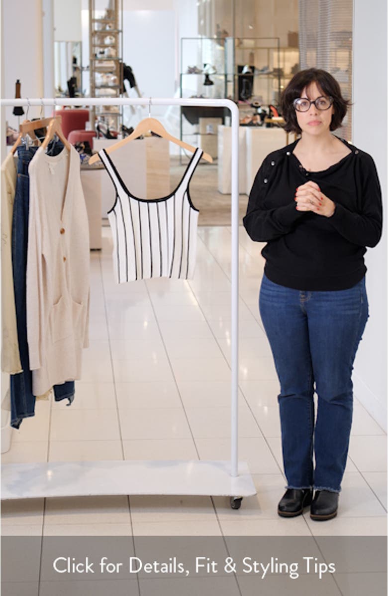 Tatiana Stripe Sleeveless Sweater Camisole, sales video thumbnail