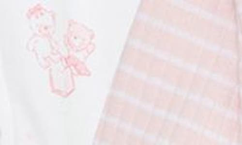 Little Me Bears Assorted 2-pack Organic Cotton Footies In Pink