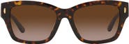 Tory Burch 53mm Gradient Rectangular Sunglasses