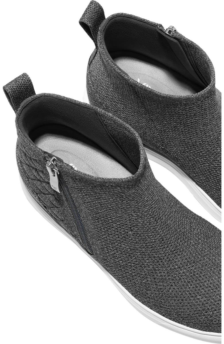 VIVAIA Round-Toe Hidden Wedge Sneakers, Alternate, color, Rich Grey