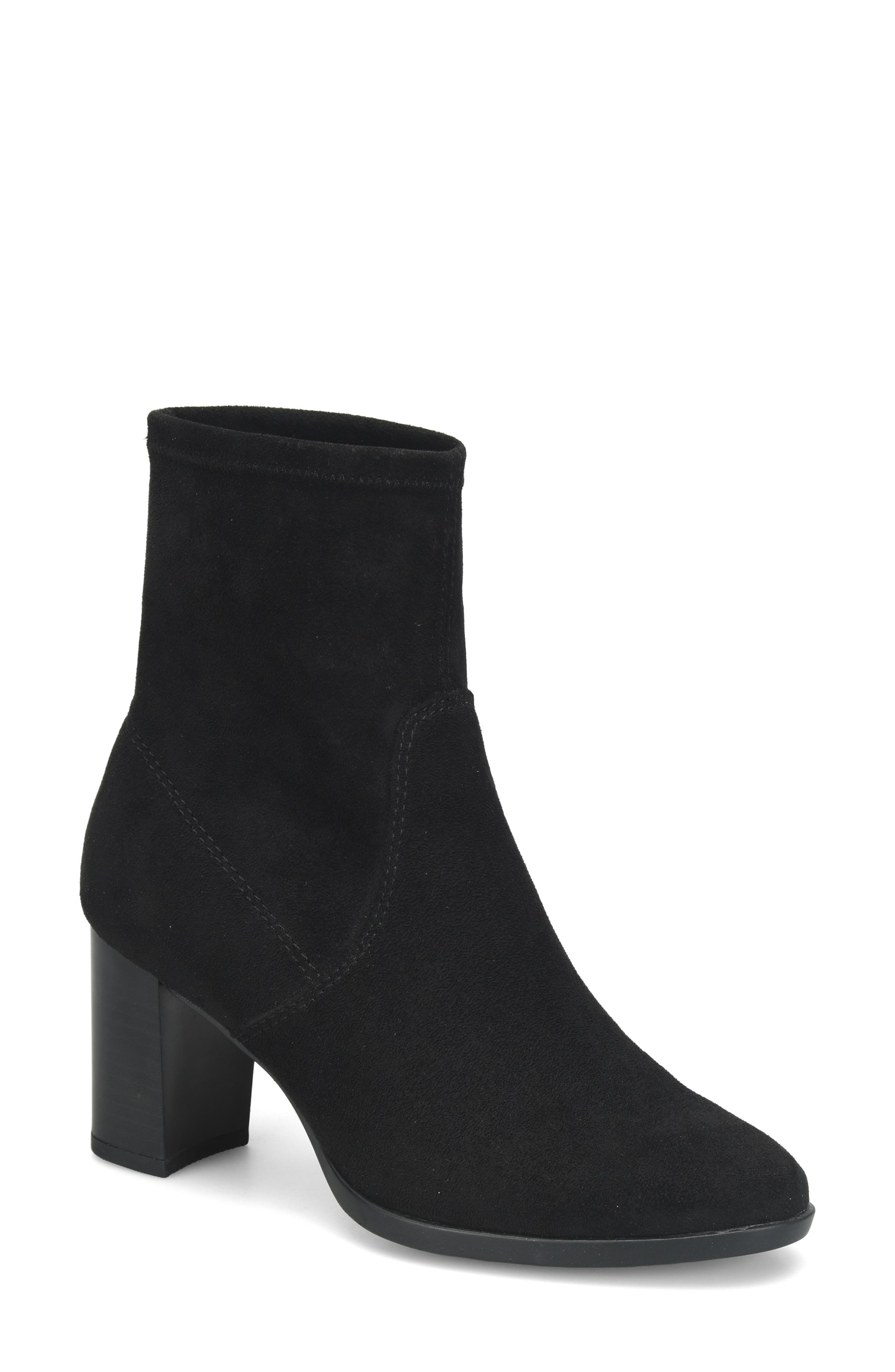 BLACK STRETCH SUEDE
