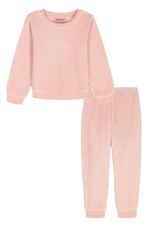 Kids' Velour Top & Joggers Set (Toddler & Little Kid)