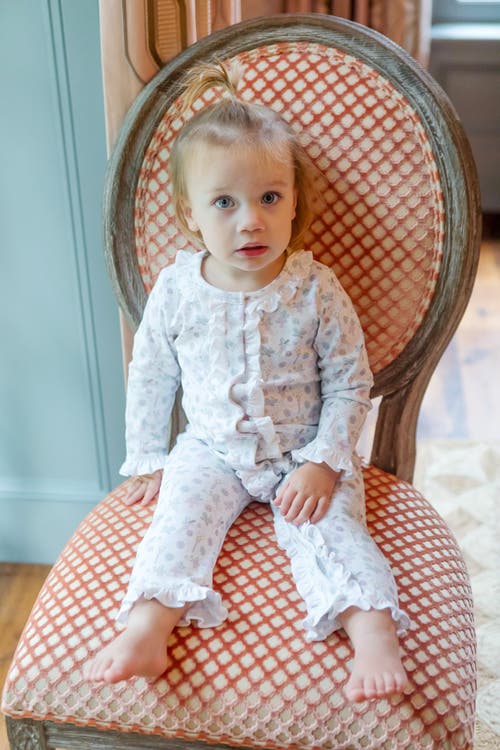 Lila And Hayes Grey Girls' Romper In Fairies