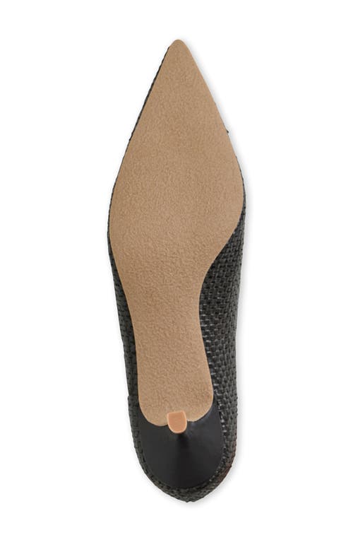 Jack Rogers Pammi Pointed Toe Kitten Heel Pump In Black