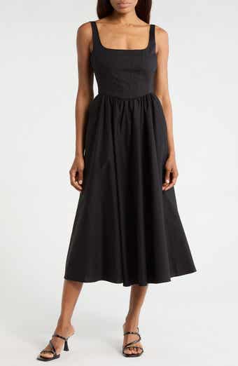 WAYF Corset Midi Dress