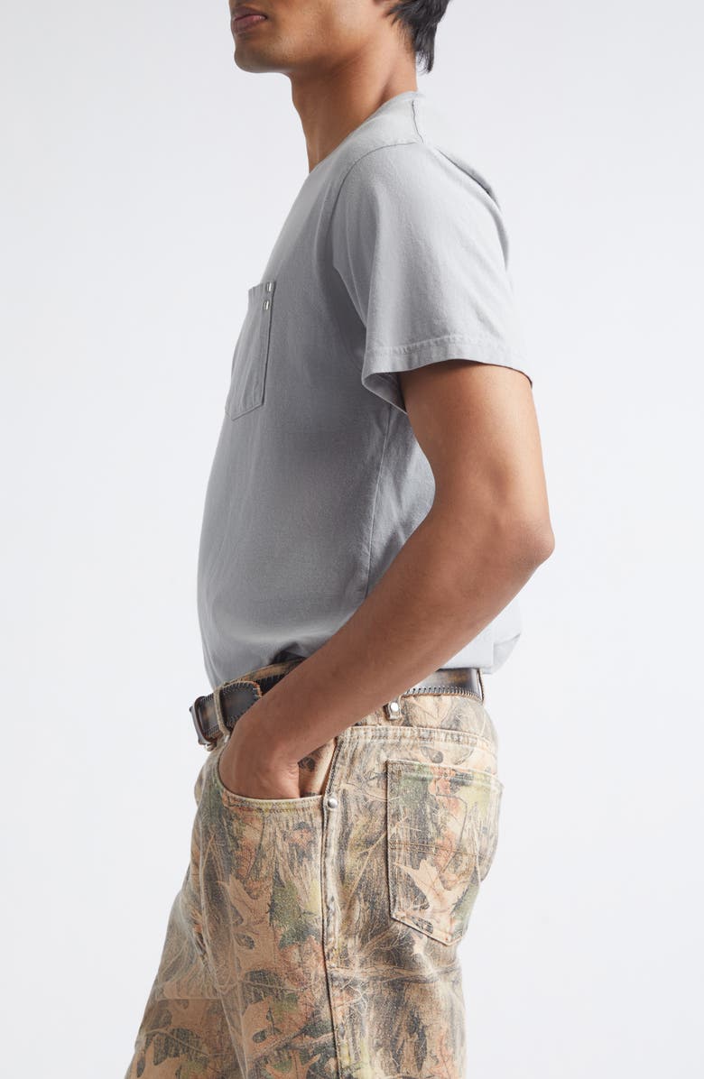 PHIPPS Stud Pocket Cotton T-Shirt, Alternate, color, Concrete