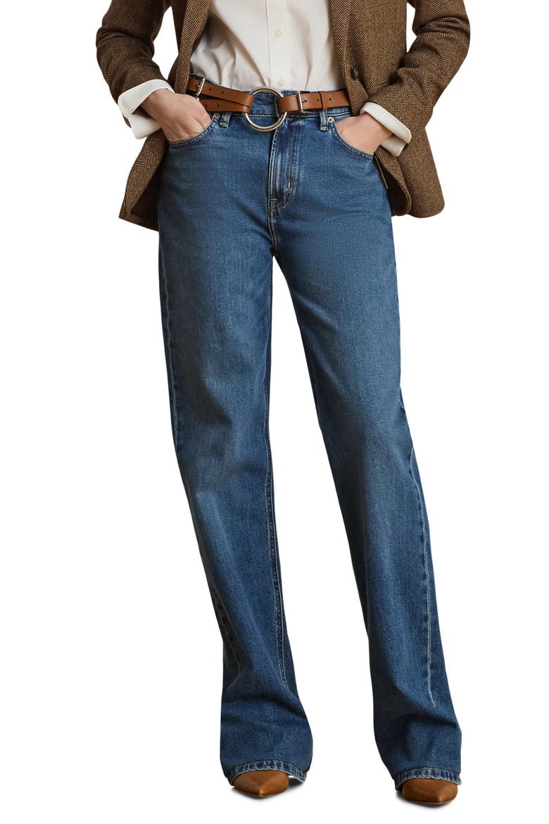 Straight Leg Jeans, Main, color, ATLANTIC BLUE WASH
