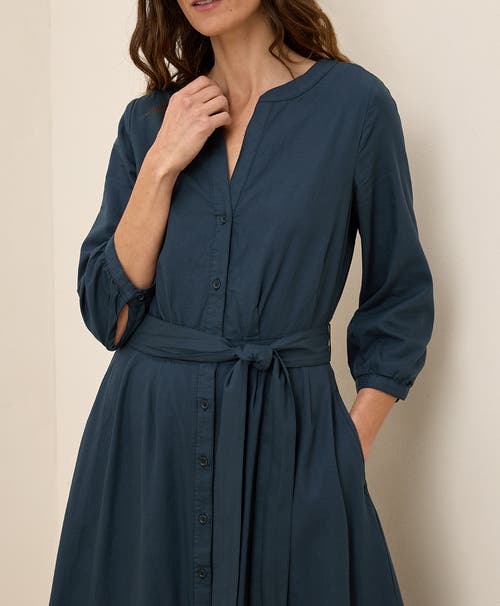 Pact Organic Cotton Sunset Lightweight Cotton Easy Dress In Midnight Blue