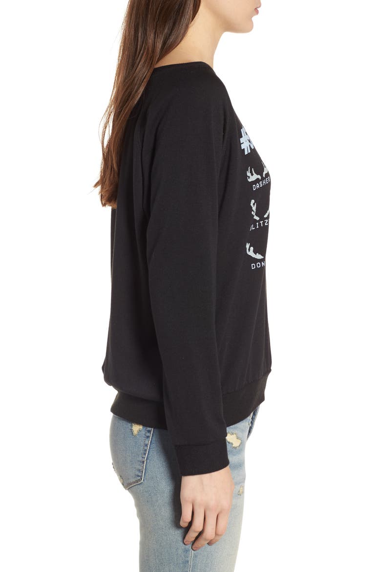 #SquadGoals Sweatshirt, Alternate, color, BLACK