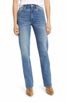 SLVRLAKE London High Waist Straight Leg Jeans