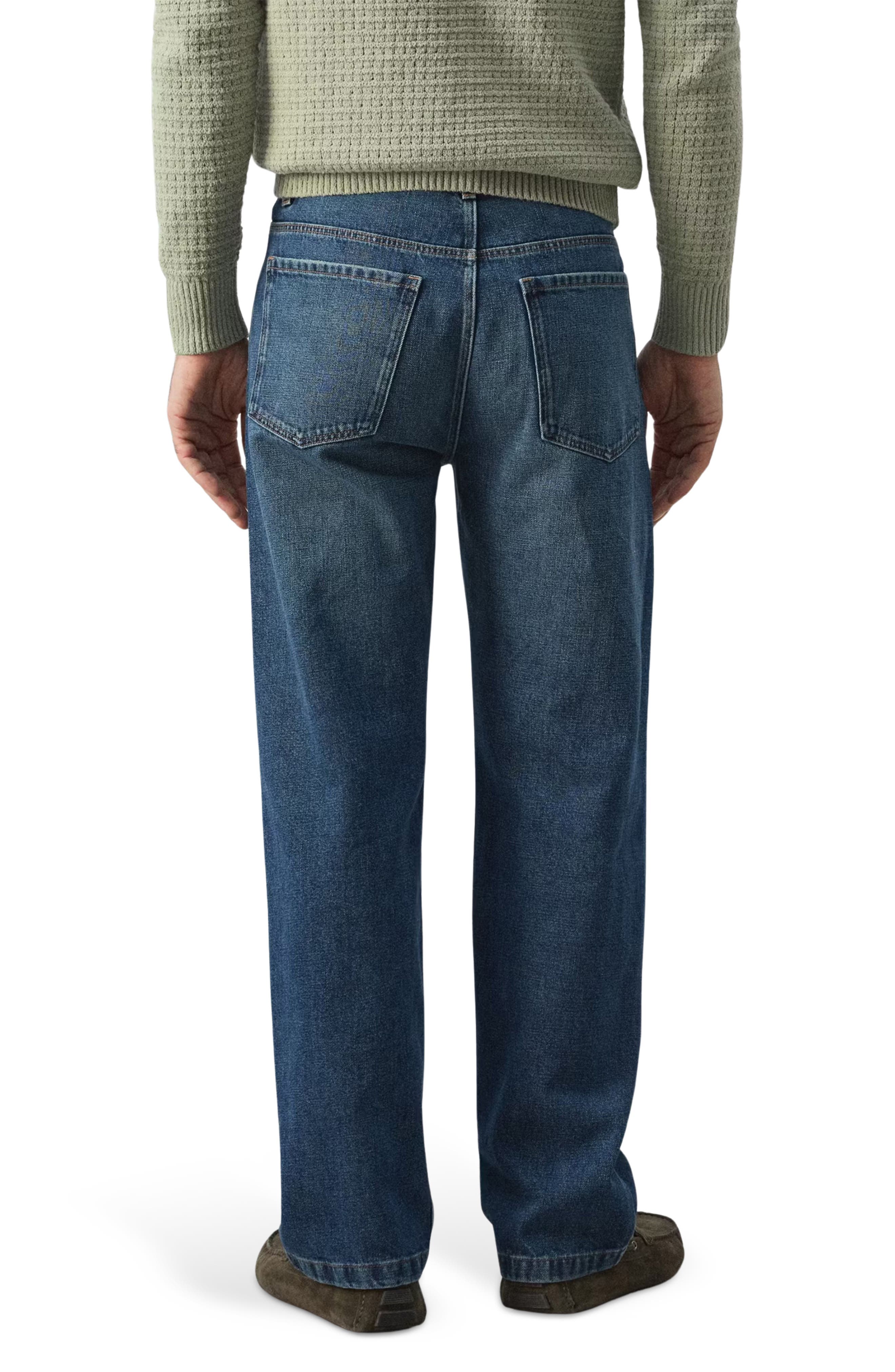 Cotton & Linen Straight Leg Jeans - image 4