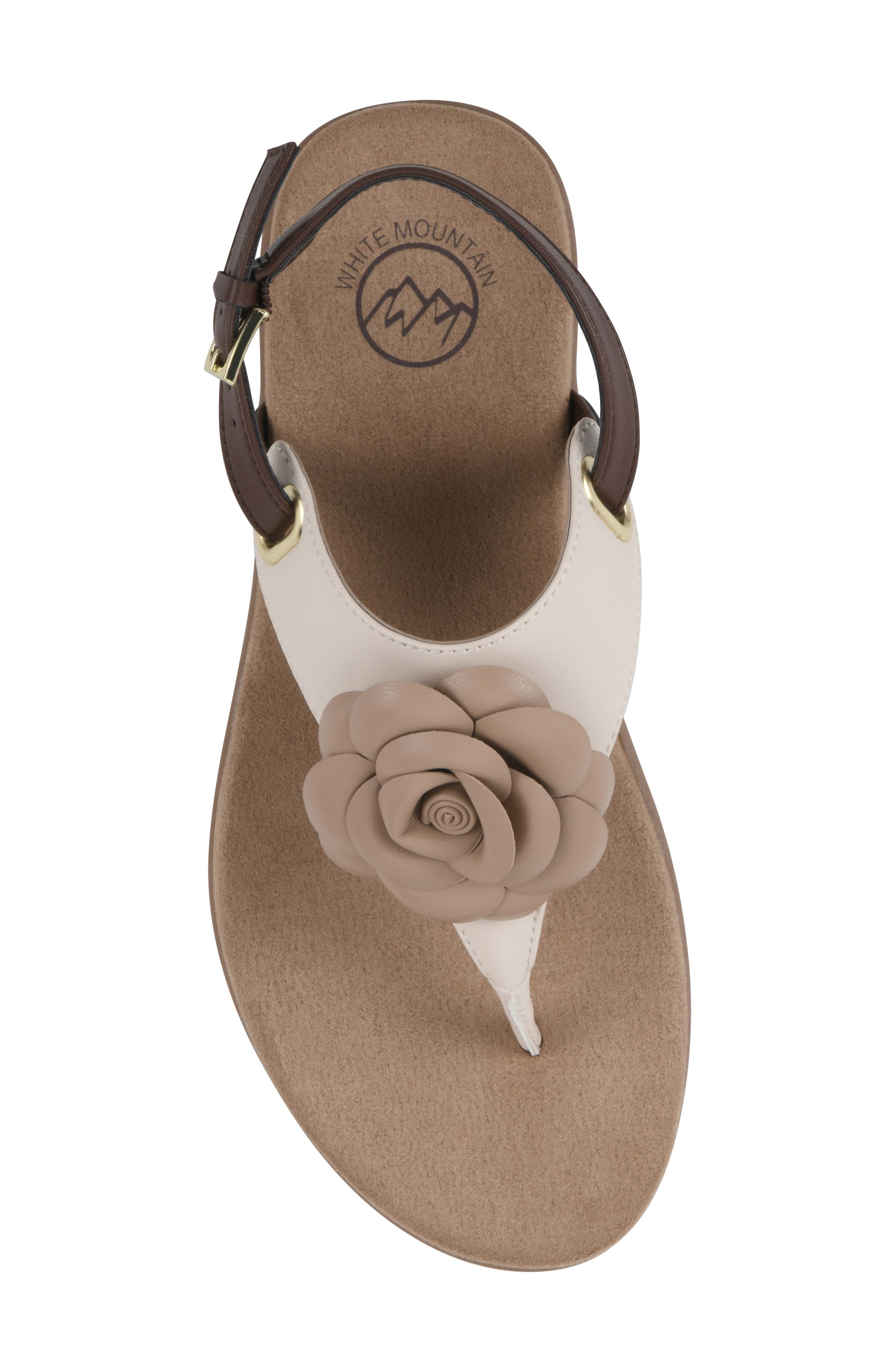 White Mountain Footwear Lifey Slingback Sandal, Alternate, color, Cream/ Multi/ Smooth