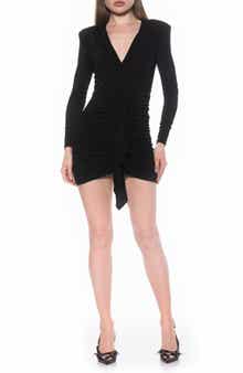 Alexia Admor Nova Long Sleeve Draped Minidress