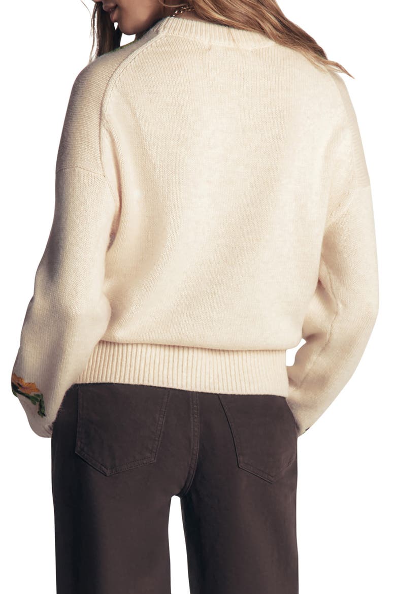 Ella Embroidered Sweater, Alternate, color, IVORY, EMBROIDERY