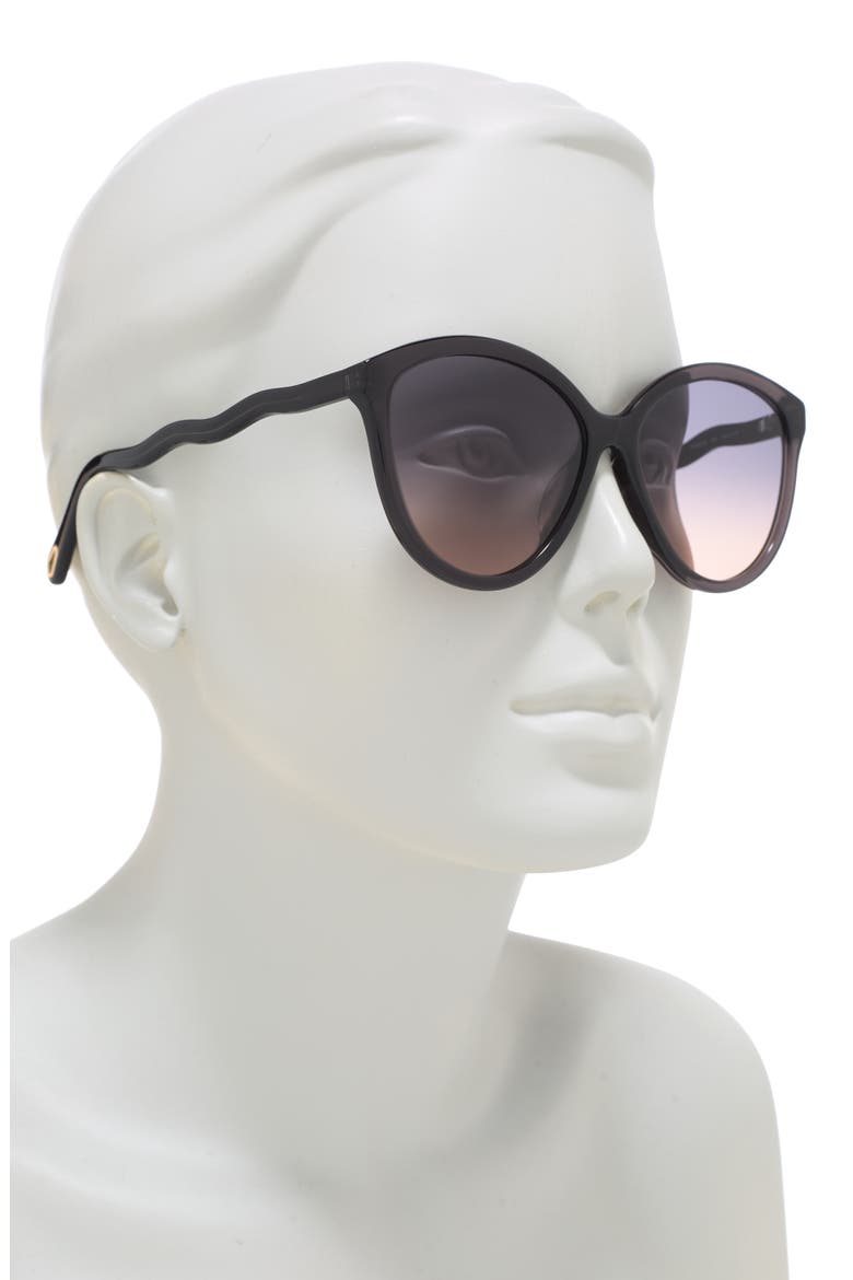 58mm Gradient Panthos Sunglasses, Alternate, color, GREY