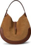 Polo Ralph Lauren Polo ID Suede & Leather Shoulder Bag