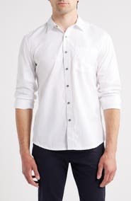 W.R.K Hudson Reworked Slim Fit Solid Cotton Button-Up Shirt