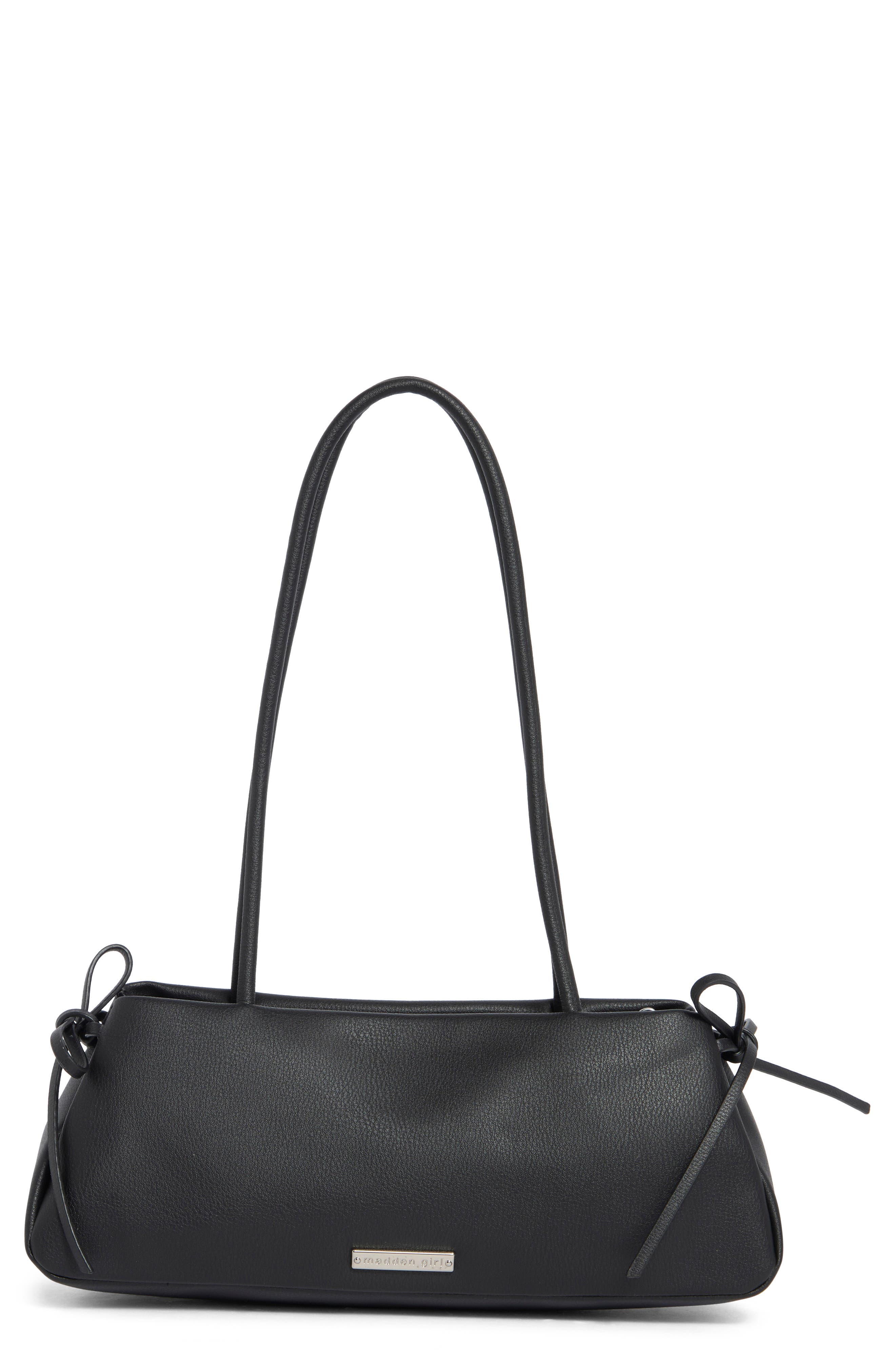 Madden Girl Faux Leather Shoulder Bag, Main, color, Black